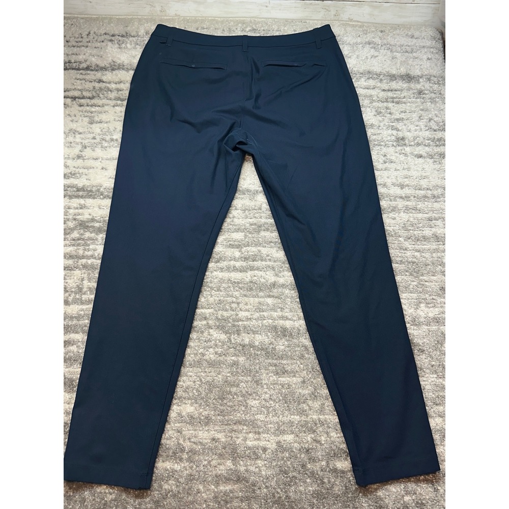 Lululemon ABC Pant Men 36 Navy Blue Slim Fit Warpstreme LM5AQZS